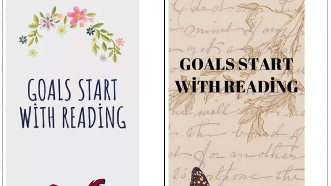 Goals Start With Reading- Kitap Ayracı